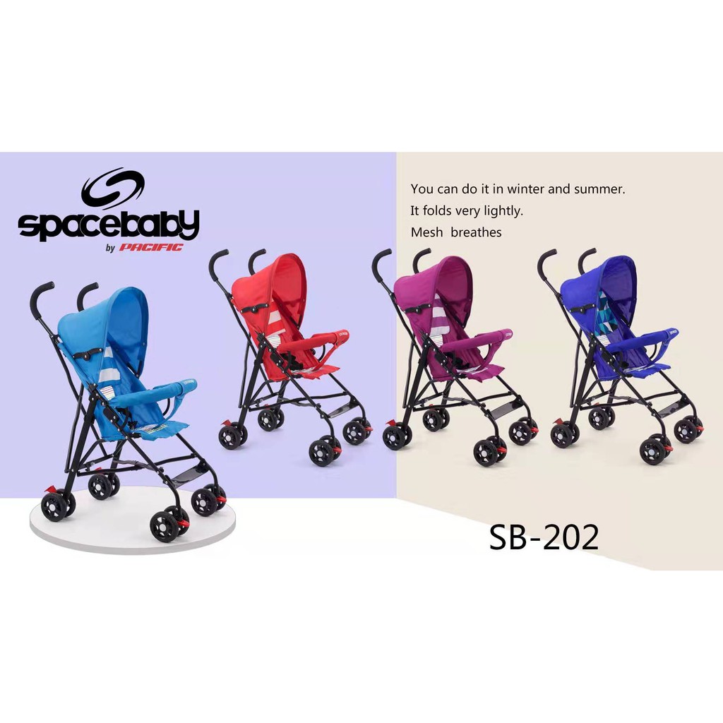 KHUSUS LUAR KOTA - Baby Stroller Space Baby Pacific Original SB 202