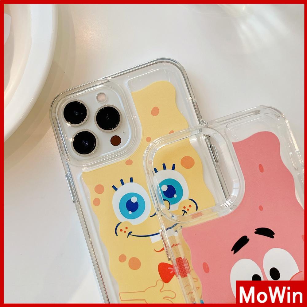 iPhone Case Clear Case Soft Thick TPU Shockproof HD Super Transparent Protection Camera Plating Button Cartoon Cute For iPhone 13 Pro Max iPhone 12 Pro Max iPhone 11 iPhone 7Plus