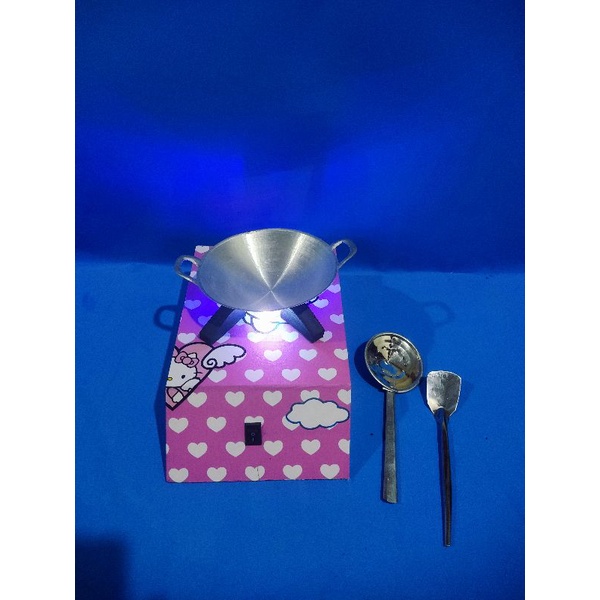 mainan anak masak masakan kompor LED