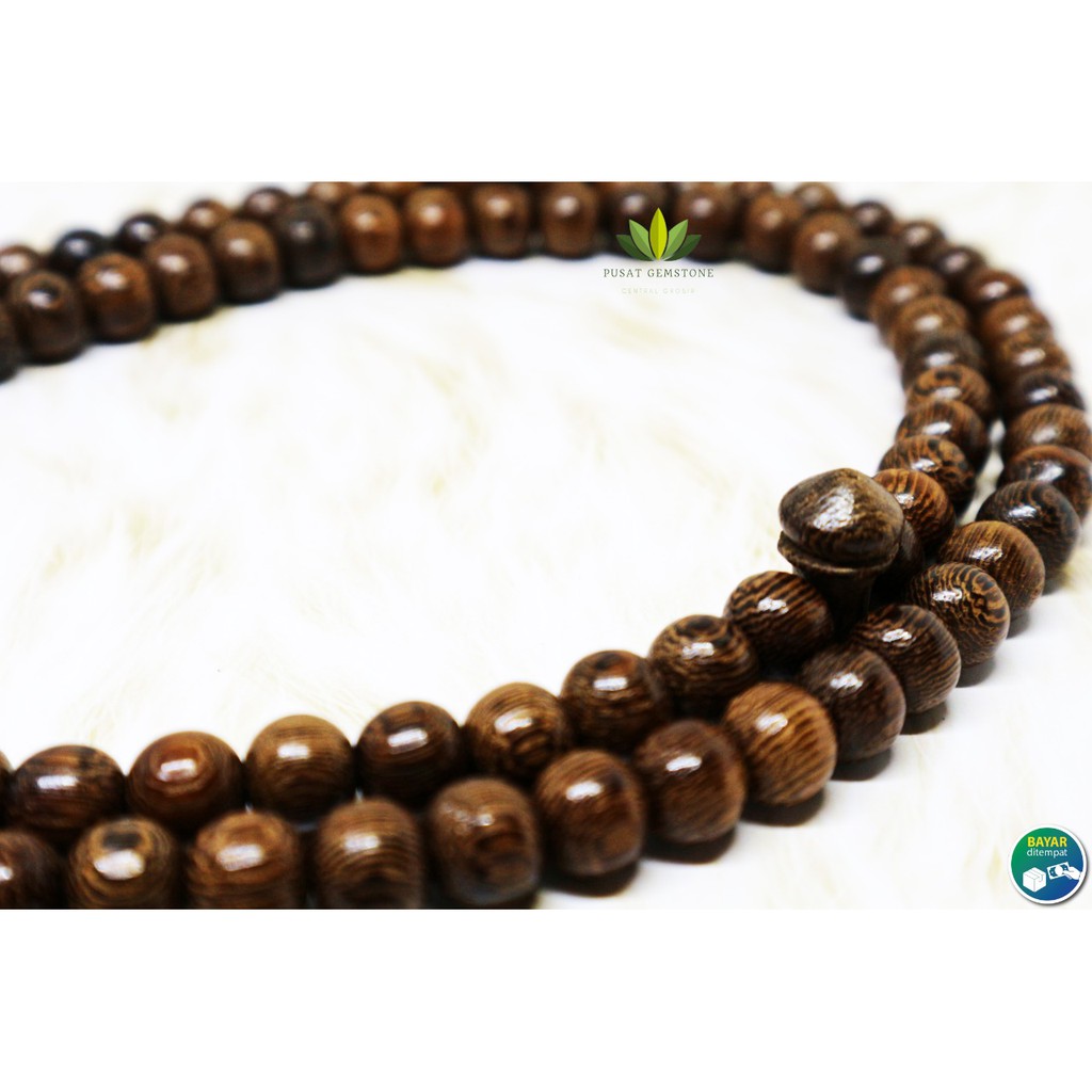 Tasbih Kayu Kelor 99Kayu Galih Kelor Natural