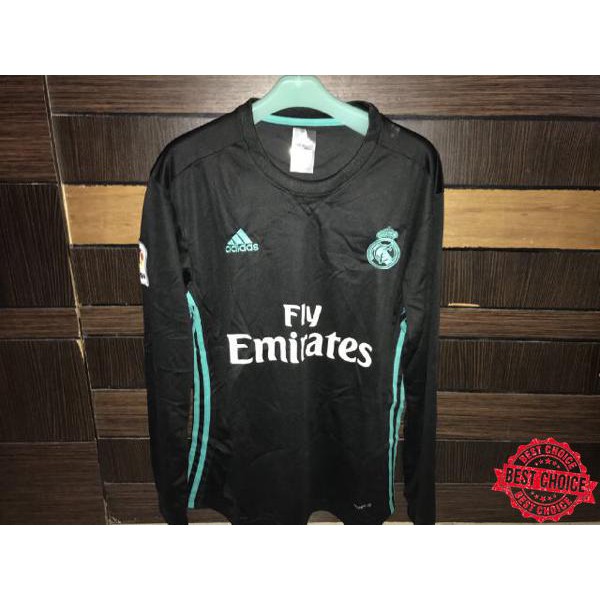 JERSEY REAL MADRID AWAY LONGSLEEVE LS 2017/2018 GRADE ORI
