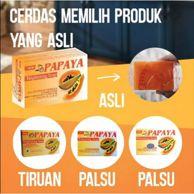 RDL brighitening soap sabun extrak papaya 135 gr