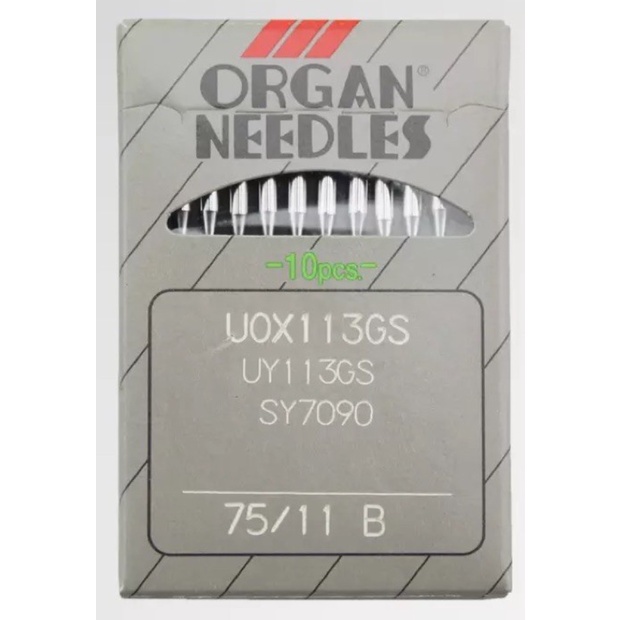 Jarum Mesin Jahit Kansai Karet Ban UOx113 Organ Needles Original Japan UO x 113 GS