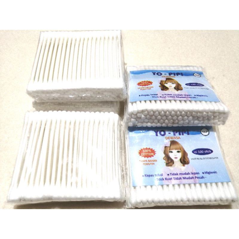 Cotton Bud 100pcs/Korek Kuping/Pembersih Telinga