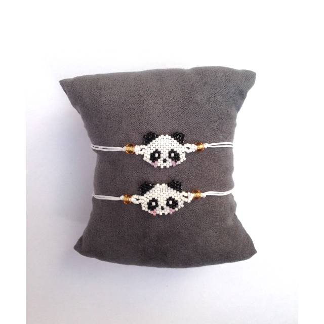 Gelang panda miyuki beads etnik handmade bohemian style