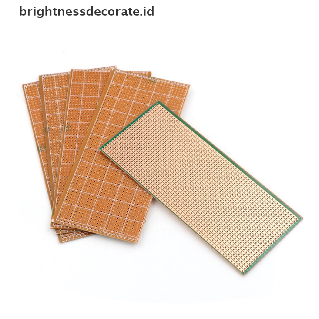 5 Pcs Papan Sirkuit PCB Platine Sisi Tunggal Ukuran 6.5x14.5cm