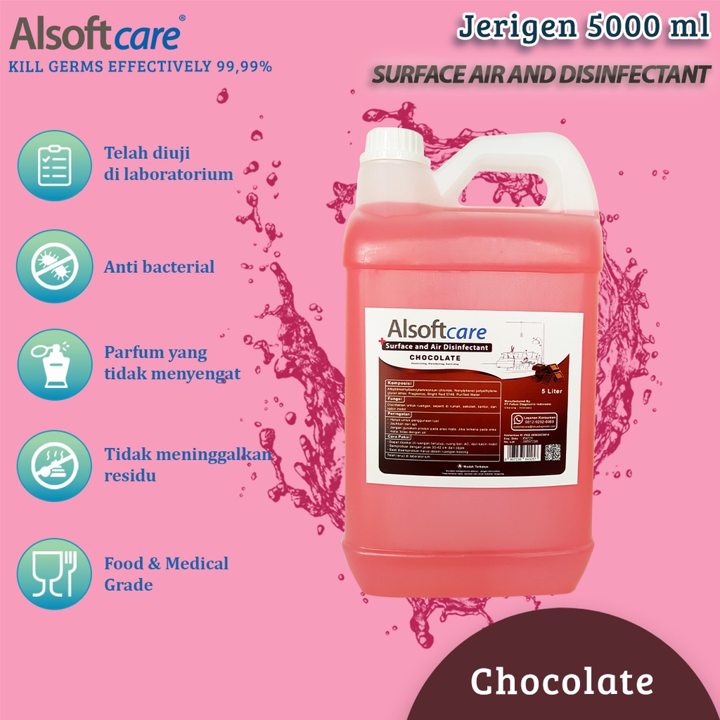 Alsoftcare Disinfektan  Pengharum Ruangan Disinfectant Refill 5 Liter