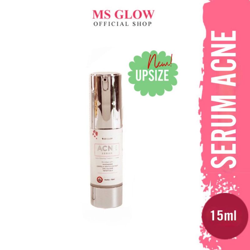 MS GLOW SERUM ACNE KEMASAN LAMA 15ML