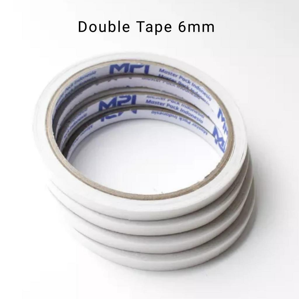 Double Tape Kertas 6mm - 12mm - 24mm