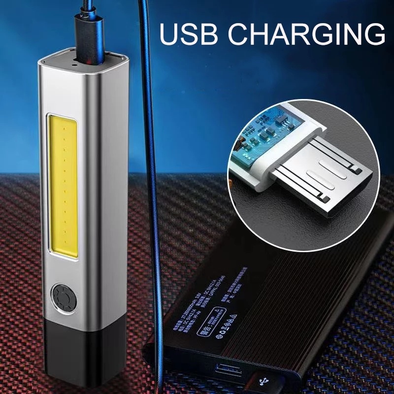 Lampu Senter Saku Portable Multifungsi Terang / Usb Rechargeable