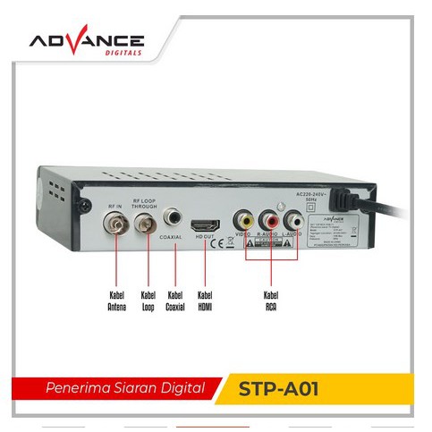 ITSTORE Advance Set Top Box TV Digital Receiver Penerima Siaran Full HD/ STB Wifi Bisa Youtube DVB-T2 STP A01