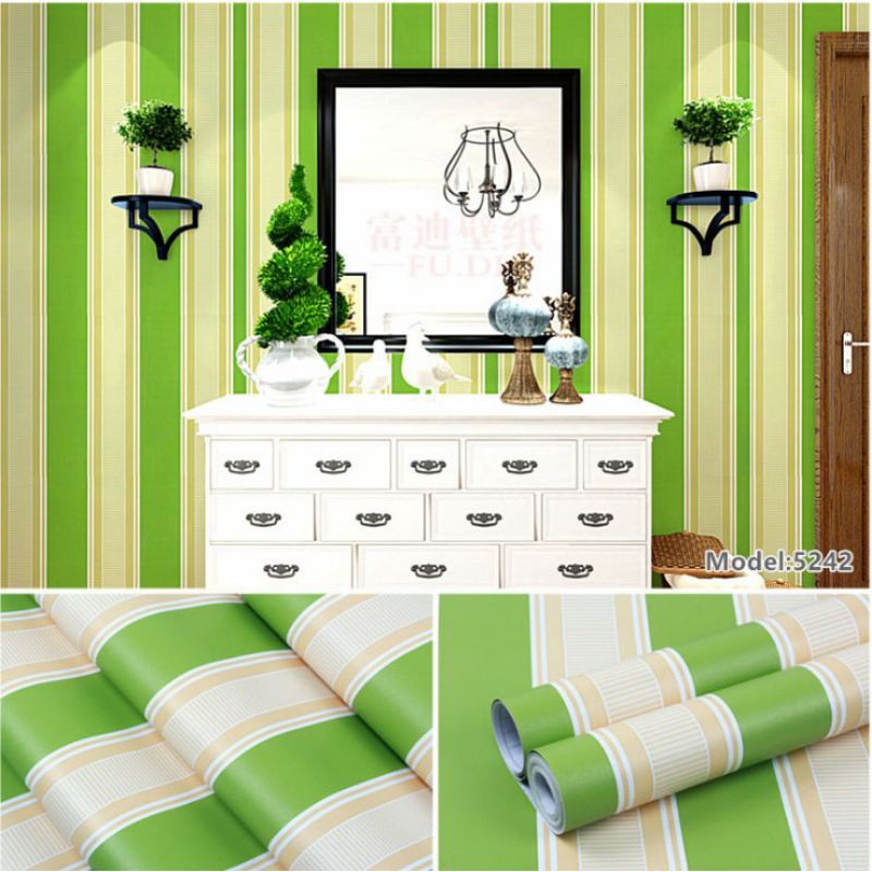 welpaper dinding salur Hijau