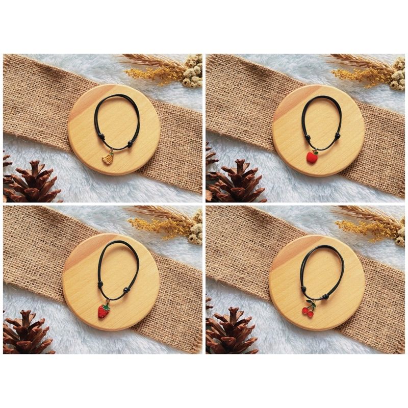 Gelang Barcalate Karakter Fruits Tali Korea Premium Waterproof