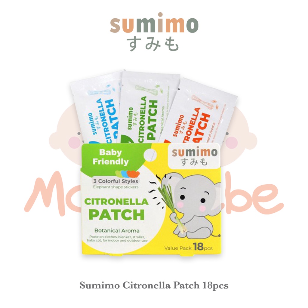 Sumimo Citronella Patch Mosquito Repellent Stiker Anti Nyamuk Value Pack 18 Pcs