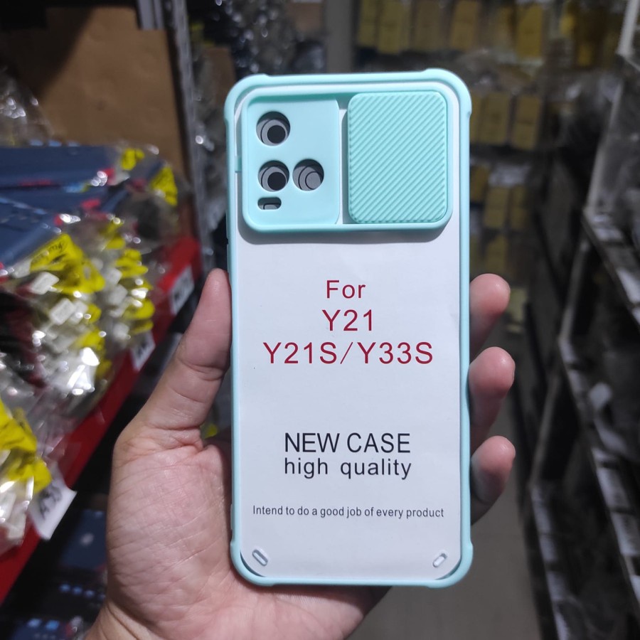 Case Vivo Y21 Y21s Y33s Slide Clear Transparant Protaction Kamera Belakang