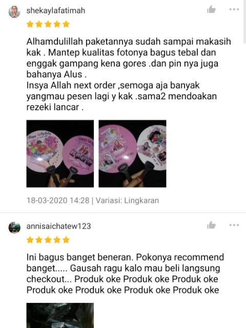 KIPAS TANGAN HANDFAN CUSTOM 2 SISI SOUVENIR UNIK MURAH BERKUALITAS