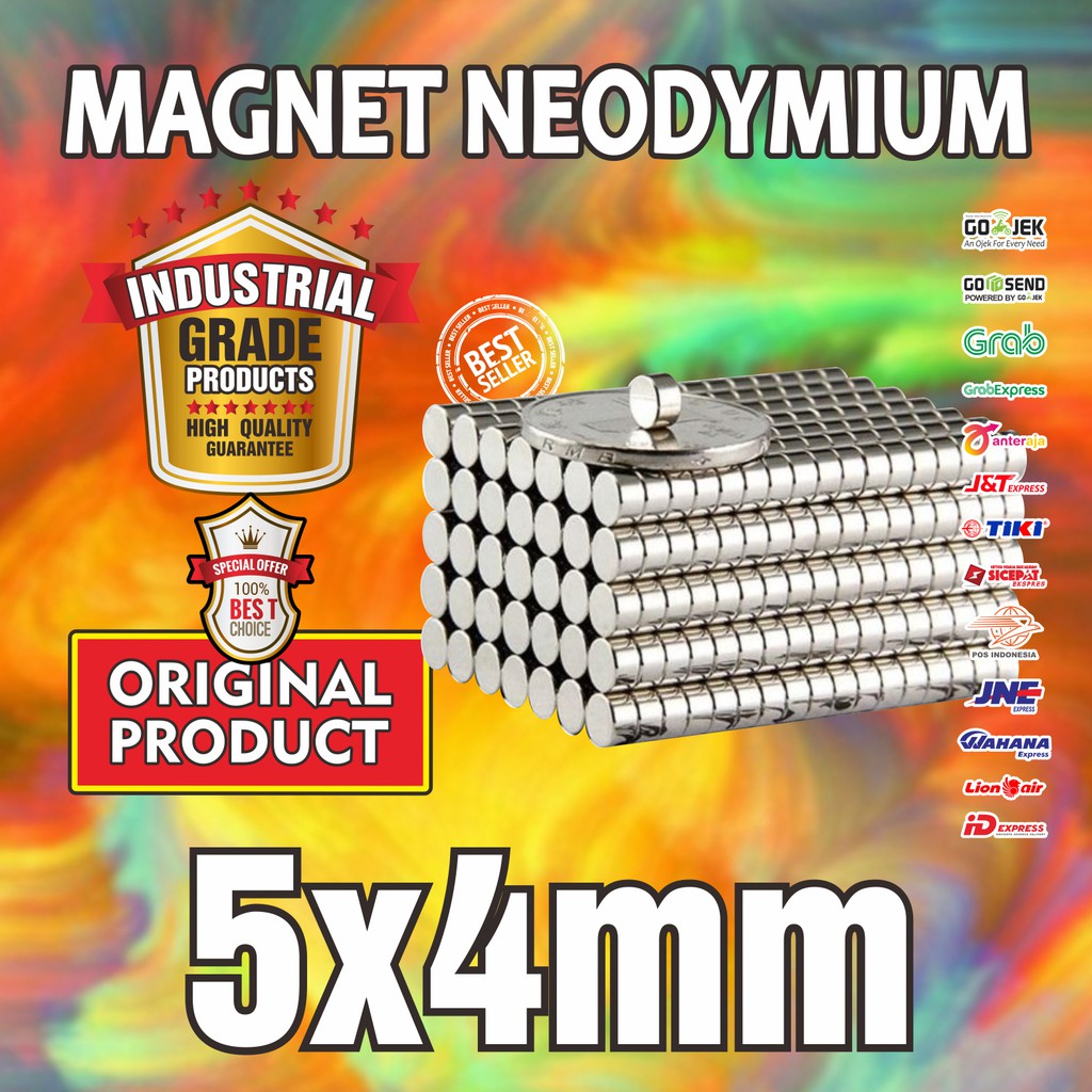 MAGNET NEODYMIUM 5x4mm - 5 x 4 mm