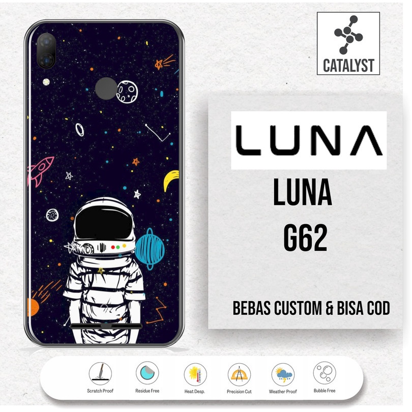 (Buy 1 Get 2) Garskin Skin LUNA G62 - KODE -823J Bisa Custom - Sticker Case