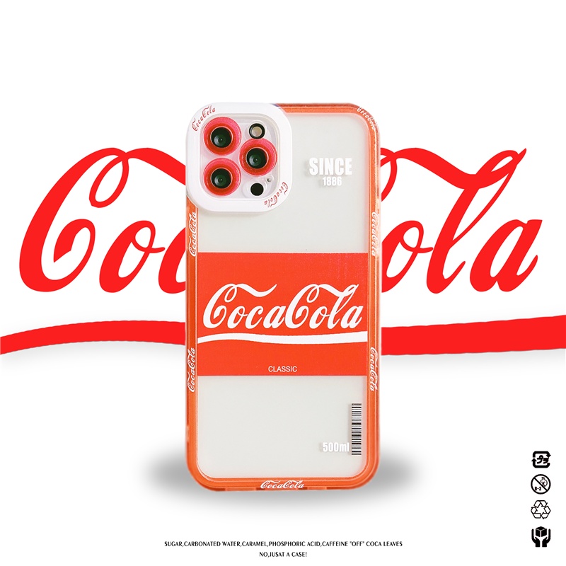 Angel eyes Creativity Soda drinks Phone case  iphone 11 12 13 Pro max 7 8 plus XR X XS MAX Color buttons Anti-fall TPU casing