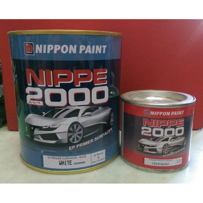 NIPPE EPOXY PRIMER SURFACER CAT DASAR NIPPE 2000 PUTIH ABU 1 LITER KG