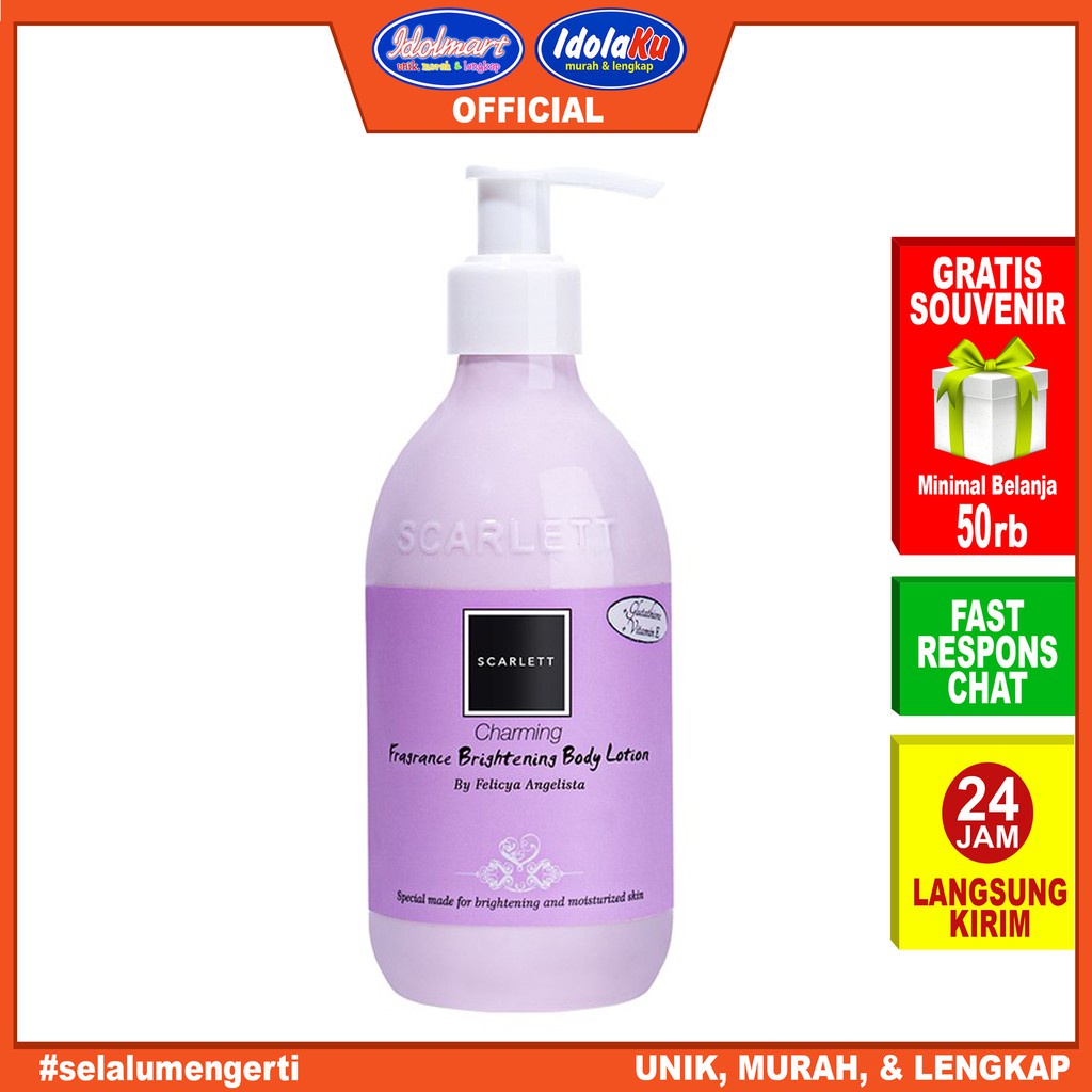 IDOLAKU Scarlett Whitening Body Lotion Charming 300ml