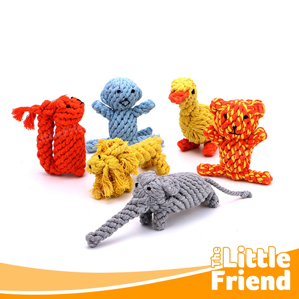 Mainan Gigitan/Kunyah Anjing/Kucing Tali Tambang Bentuk Jerapah Lucu Dog Cat Toy