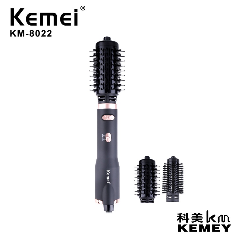 Kemei KM-8022 Sonic Vibration  Electric Straight Hot Hair Comb Sisir Rambut