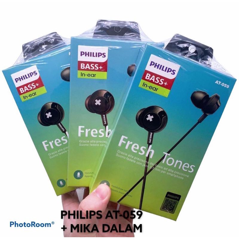 HF HEADSET PHILIPS AT-059 SUPER BASS PACKING IMPORT