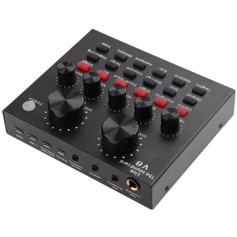 MIXER BLACKSPIDER V8 MULTIFUNCTIONAL LIVE SOUNDCARD