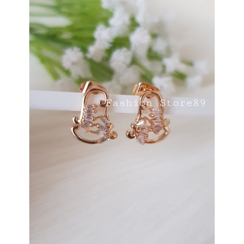 Edisi terbatas anting love fashion unik perhiasan xuping anting tusuk import bestseller