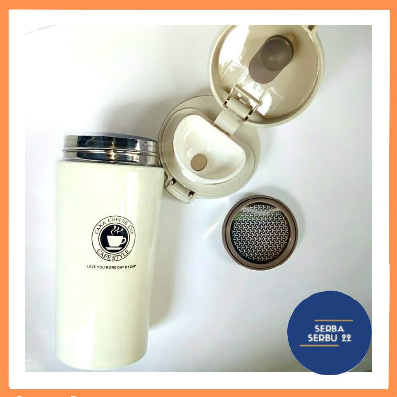 Termos Kopi Original / Travel Mug Coffee Tahan Air Panas &amp; Dingin Coffee Cup B46 Stainless Steel[SS]