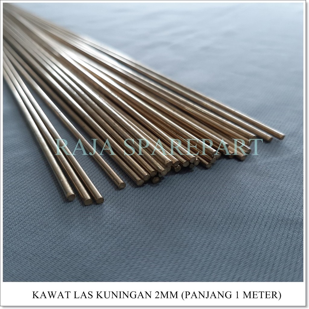 Kawat Las Kuningan 2mm (Panjang 1 meter)