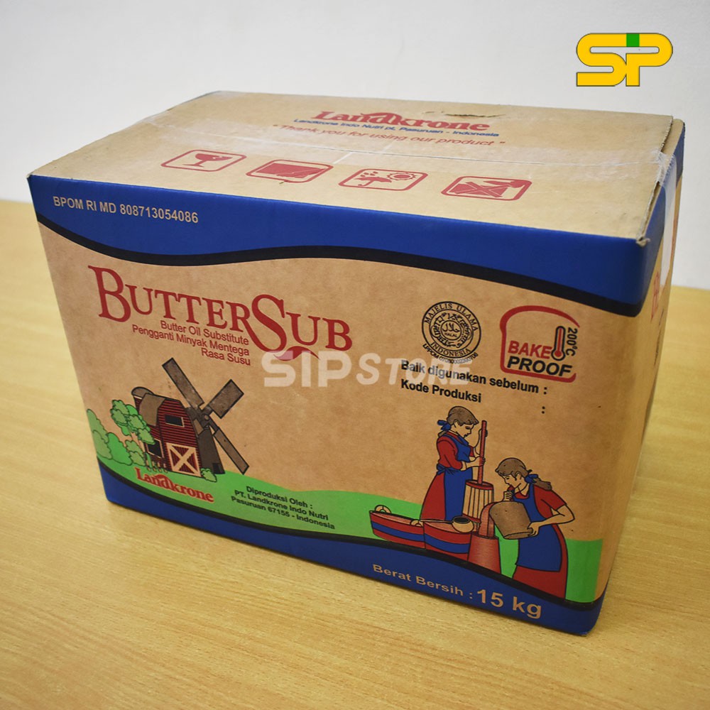 BOS Buttersub MILKY Mentega / ButterSub Rasa Susu / Butter Oil Subtitute 15kg