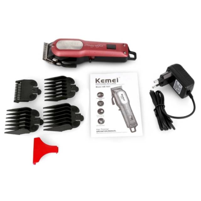 Kemei KM-1031 Hair Clipper Rechargeable Alat Mesin Cukur Rambut