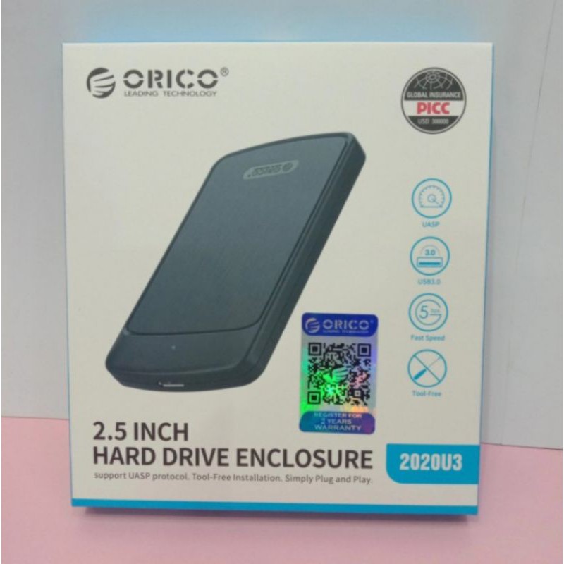 Case HDD Enclosure SSD Hdd Orico 2.5 inc ORICO 2020U3