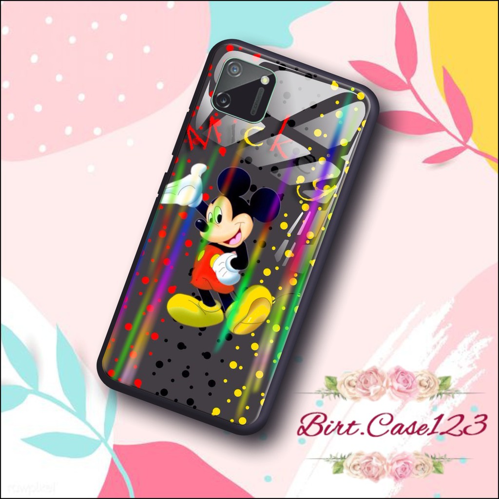 case softcase gambar MICKEY MOUSE back case glass aurora Vivo Y91 Y17 Y12 Y15 Y93 Y95 Y81 Y83 BC146