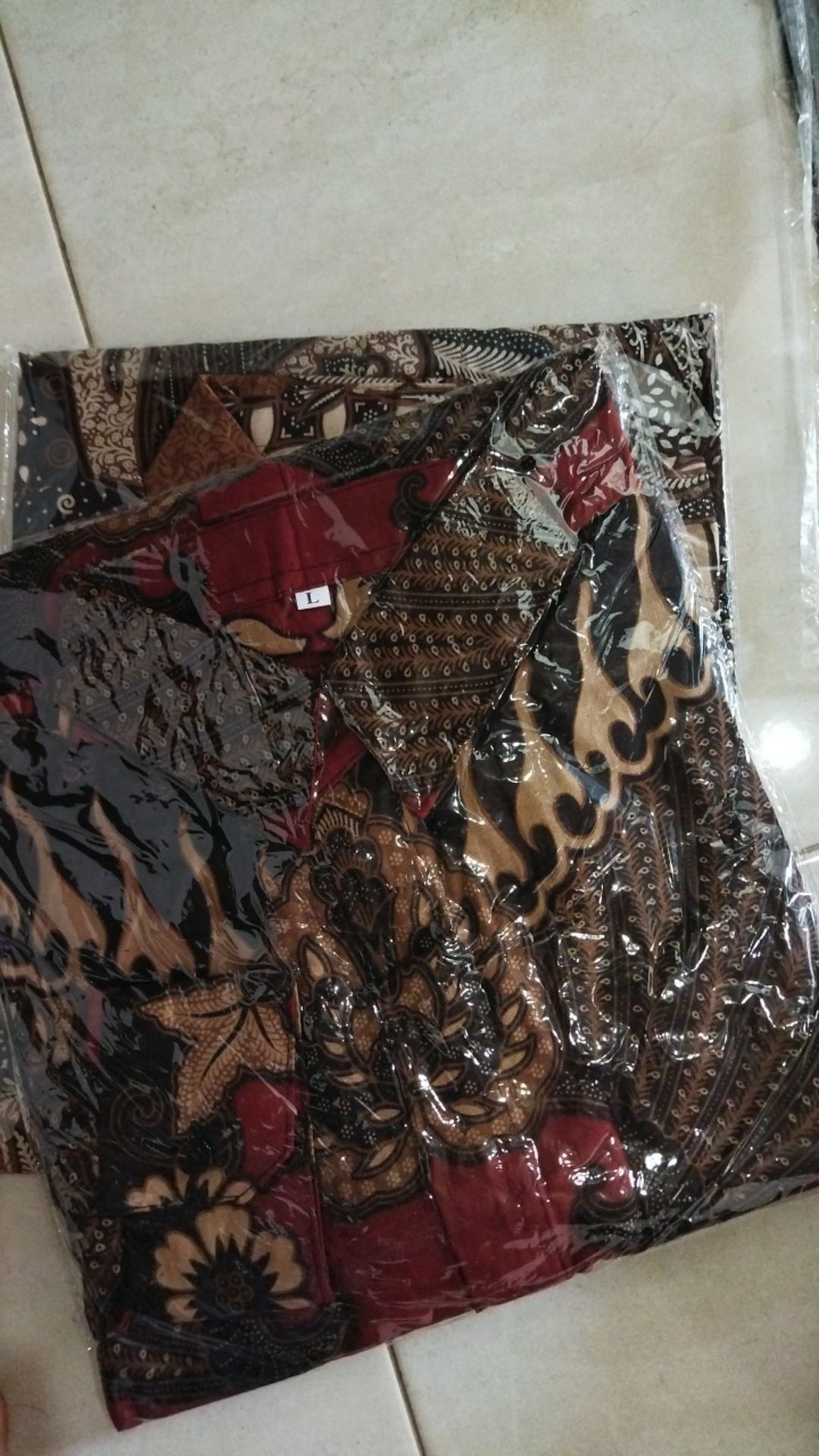 Kemeja Batik Lengan Panjang Size M L Xl Xxl