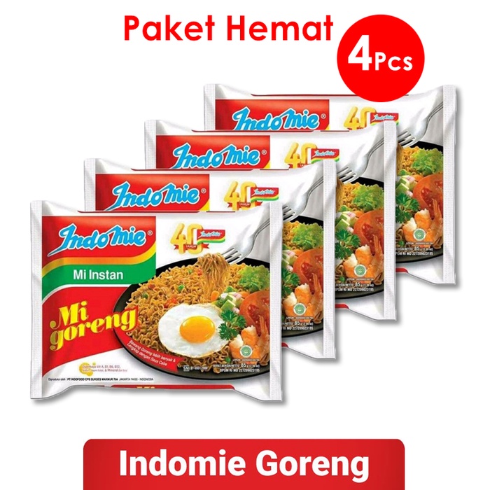 

Paket Hemat 4 Pcs INDOMIE Goreng special 80gr