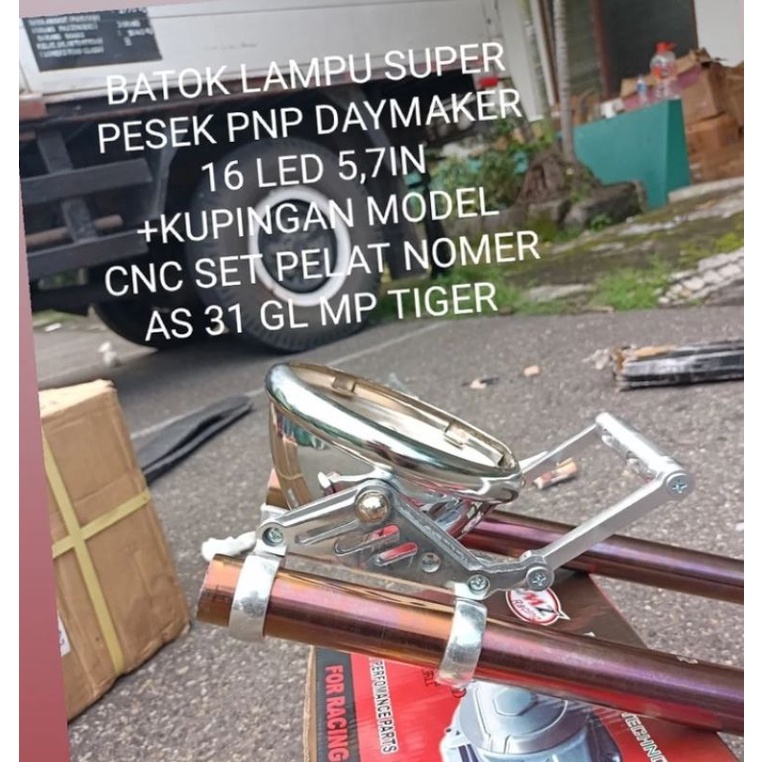 bracket breket pangkon dudukan lampu depan headlamp dan plat  nomor as 31 33 set batok pesek pnp CB 