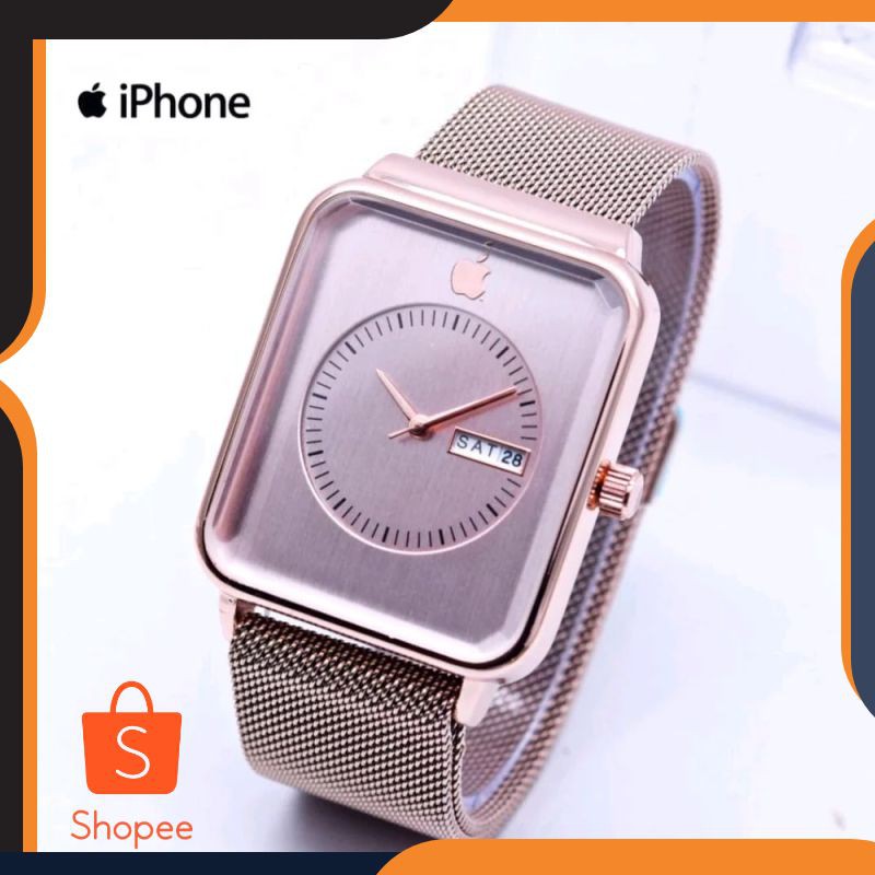 Terlaris JAM TANGAN IPHONE PRIA & CEWEK RANTAI Keren