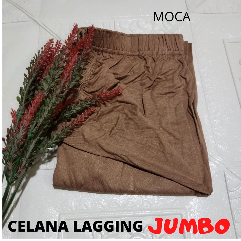 Celana Lagging Panjang Jumbo Wanita Dewasa Bahan Rayon Super