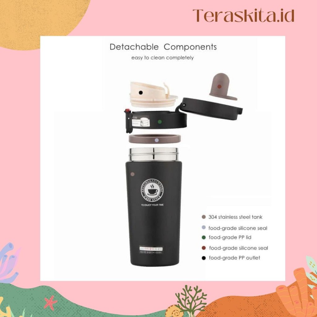 Termos Travel 420Ml Termos kopi Gelas kopi
