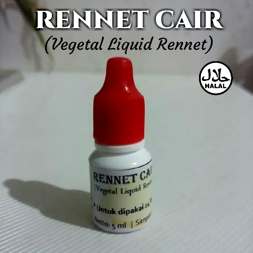

RENNET CAIR 5 ML HALAL - Bahan Pembuat Keju Mozzarella