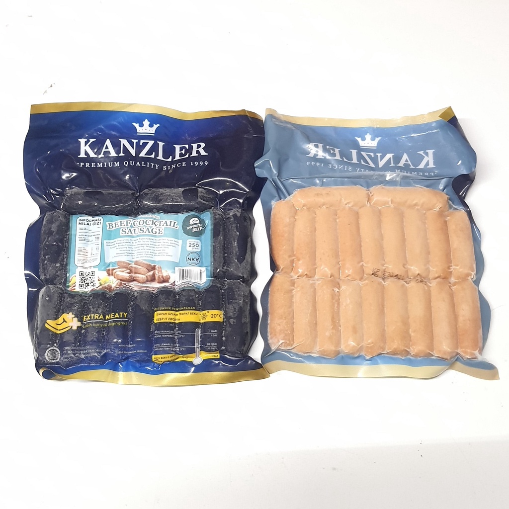 KANZLER SOSIS SAPI COCKTAIL 250GR / KANZLER BEEF SAUSAGE