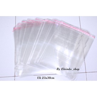  Plastik Opp Tebal  0 5 uk 20x30 23x30 25x35 plastik  Bening 