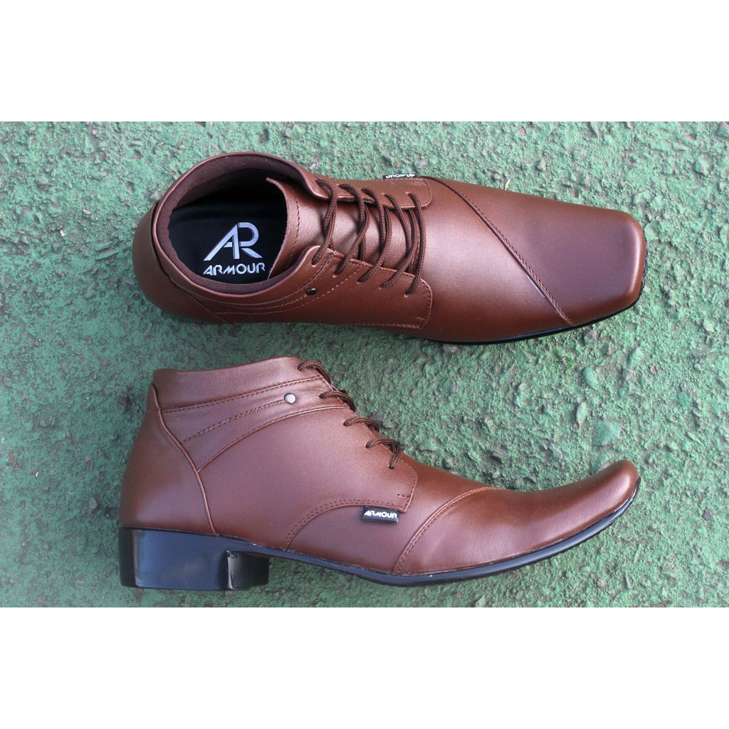 Sepatu Pantofel Pria Kulit Asli anak laki-laki Casual Tali Murah Tinggi Kerja Kantor Pesta Formal Dinas Original 100% AR ARMOR