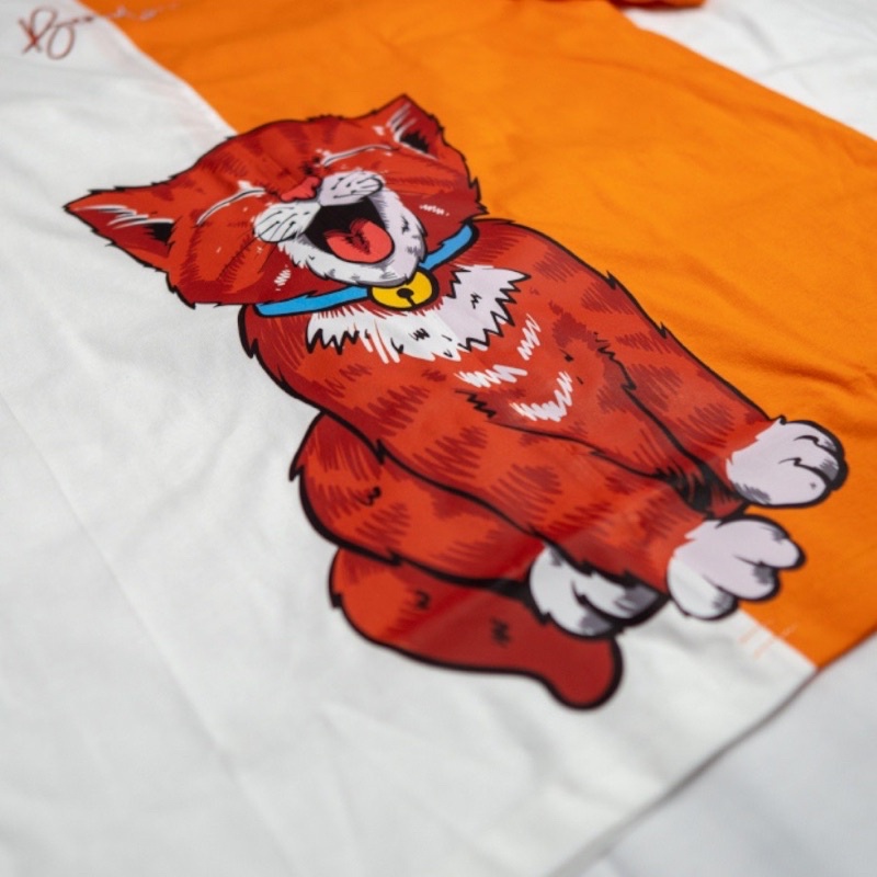 KAOS DISTRO OVER SIZE PRIA WANITA KUCING CAT ORIGINAL BE5