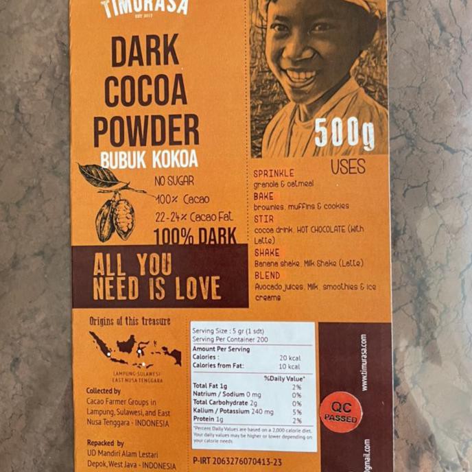 

Dark Cocoa Powder (Bubuk Kokoa Hitam) 500 Gr Ready Stok