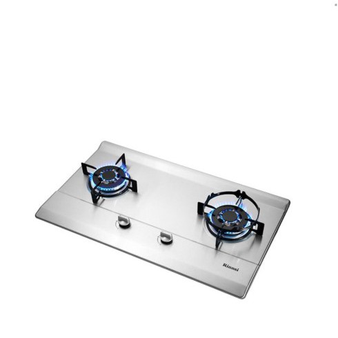 Kompor Tanam Rinnai RB-712N(S) Kompor Gas Tanam [2 Tungku] Silver