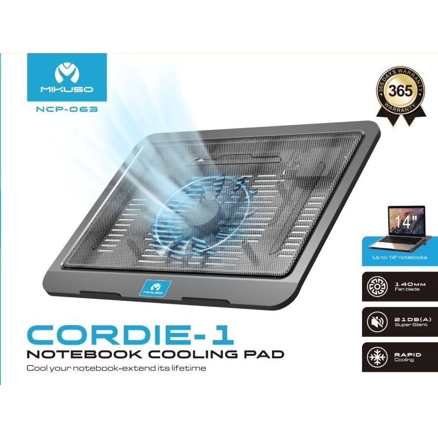 Mikuso NCP-063 Cordie-1 Notebook Cooling Pad Fan NCP 063 Cooler Pad